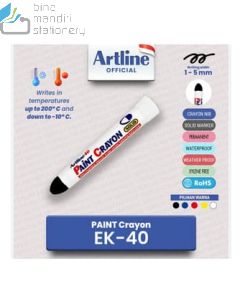 Gambar Artline EK-40 Paint Crayon(Solid) Spidol Krayon merek Artline