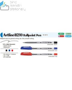 Pena Ballpoint type Artline EK-8210 Ballpoint Pen Ballpoint Waterproof image