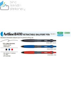 Brosur gambar perlengkapan kantor Artline EK-8410 Ballpoint Pen Ballpoint Retractable