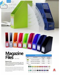 Foto Boxfile kotak berkas Bantex 4011-01 Magazine File F4 10 cm Blue merek Bantex