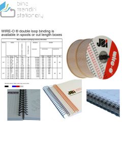 Gambar JBI Spiral Kawat No. 04 Pitch 3:1 (1/4") Folio Ring Jilid Wire Binding merek JBI