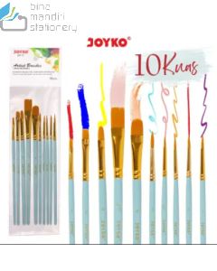 Jual Kuas Lukis Cat Air Cat Minyak Akrilik Set Joyko Brush BR-17 terlengkap di toko alat tulis