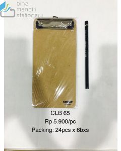 Foto ClipBoard Papan Plastik Alas Menulis mobile di sekolah dan pabrik Joyko Clip Board CLB-65 merek Joyko