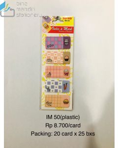 Contoh Sticky Note Pesan Tempel Joyko Index & Memo IM-50 (Plastic) merek Joyko