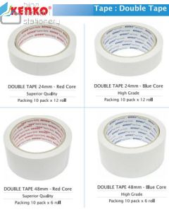 Double Side Tape type Perekat Lem Bolak Balik Kenko Double Tape 24 mm SQ-Red image