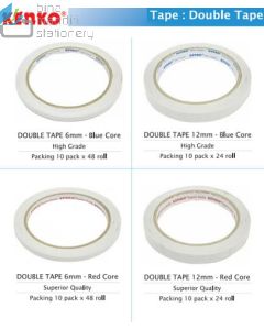 Gambar peralatan sekolah Kenko Double Tape 6 mm SQ-Red Perekat Lem Bolak Balik dan aneka katalog Kenko grosir