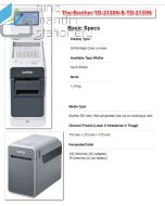 Contoh perlengkapan sekolah Brother TD-2135N Direct Thermal Label Printer Network 300dpi P-touch Labeller dan gambarnya