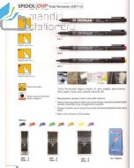 Katalog brosur gambar perlengkapan Spidol OHP contoh Snowman OHP Permanent Marker OPF-6  (Fine - 6 Colour) Pena Spidol